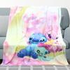 Manta de Dibujos Animados Japoneses Anime Stitch Manta de Franela Cálida de Invierno para Niños Fabricante Venta al por Mayor Puede Venir con Imágenes