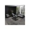 Oficina de Ventas Directas de Fábrica de Foshan Sala de Recepción de Negocios Sofá Mesa de Café Nuevo Estilo Chino Combinación de Sofá de Recepción Simple