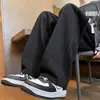 Pantalones de chándal con forro polar para hombre, pantalones casuales de otoño e invierno, pantalones para niños, pantalones deportivos rectos de pierna ancha holgados para adolescentes, engrosados