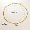 L238 Collar Popular con un Diseño Minimalista Dulce y Fresco, Cadena Hueso de Serpiente Brillante de Circonita, Cadena Decorativa de Acero Inoxidable para Clavícula