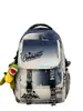 Mochila con Diseño de Graffiti Degradado Americano para Estudiantes de Secundaria y Preparatoria Estilo Trendy Cool Streetwear para Salidas Escolares Almacenamiento Mochila Escolar