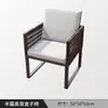 Mesas y Sillas de Exterior, Conjunto de Sillas de Ratán para Jardín Exterior de Patio, Mesa de Comedor de Ocio Resistente al Agua y al Sol para Terraza al Aire Libre