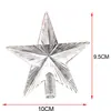 Nuevo Adorno de Estrella de Cinco Puntas Tridimensional Transfronterizo para la Punta del Árbol de Navidad Accesorios de Decoración Decoración Navideña Diseño de Escena Festiva