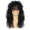 Peluca de comercio exterior para hombre, estilo europeo y americano, estilo Halloween, años 80, estilo punk, larga, rizada, estilo heavy metal y rock.