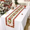 Banderines de Mesa Navideños Transfronterizos 2026, Banderines de Mesa para Decoración de Fiesta Familiar Navideña, Manteles de Mesa Navideños para Cena de Fiesta