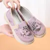 Zapatos Casuales de Suela Suave, Cómodos y Versátiles para Madres de Mediana Edad y Mayores, Zapatos de Mujer, Zapatos Planos Transpirables, Antideslizantes
