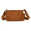 Comércio Exterior Transfronteiriço 2025 Novo Modelo Bolsa Feminina Simples Plissada Multicompartimentos Tecido de Nylon Impermeável Leve Bolsa de Ombro Bolsa Transversal