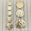 Botones metálicos irregulares y desiguales para trajes, prendas de punto, abrigos de lana, botones decorativos versátiles para coser a mano