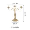 Ferro nórdico de seis cabeças Castiçal à luz de velas domésticas adereços de jantar decoração romântica aromaterapia vela assento de mesa decoração de mesa de jantar
