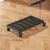Suporte para Host de Computador com Polia Base Removível para Chassi Suporte para Chassi Rack para Host para Escritório Doméstico Bandeja para Computador