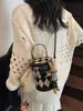 Bolso Cilíndrico Transfronterizo para Mujer 2026 Nueva Moda Retro Textura de Alta Calidad Acolchado Cruzado Hombro Bolso de Mano Bolso Cubo
