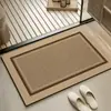 Alfombrilla de Piso para Baño Simple Francesa Absorbente de Agua para Inodoro Secado Rápido Alfombrilla de Entrada Hogar Baño Diatomeas Antideslizante En Stock