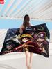 Toalla de Playa de Microfibra Fina One Piece Toalla de Baño Absorbente Estampada