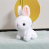 Nuevo lindo colgante de peluche de simulación, muñeco de conejo, llavero de muñeco, colgante para mochila escolar, muñeco al por mayor