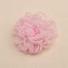 Estilo Coreano Chiffon Borda Queimada Fio Flor Flor de Organza Rosa Camélia Acessórios de Roupa Acessórios de Broche Joias DIY Flor de Sapato
