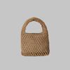 Diseño nicho bolso hueco color bolso tejido a mano para mujer bolso cubo para vacaciones en la playa bolso de muñeca Mori