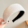 Diadema de Esponja Color Café Otoño Invierno para Mujer Estilo Coreano Uso Diario Versátil Diadema Alta para la Frente para Lavarse la Cara Atadura de Pelo Pinza para el Cabello