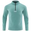 Camiseta de Manga Larga para Exteriores de Otoño para Hombre Elástica Transpirable de Secado Rápido Deportiva Casual Media Cremallera Superior Sudadera Deportiva para Hombre