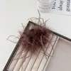 Pinza para el pelo de plumas de avestruz grande para primavera y verano con gran volumen de cabello, Pinza de tiburón de felpa súper de hada, Pinza para el pelo en la parte posterior de la cabeza, Tocado