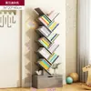 Estantería Pequeña Almacenamiento Forma de Árbol de Pie Gabinete de Dormitorio Estante de Almacenamiento para Sala de Estar Hogar Estantería Estrecha Creativa de Múltiples Niveles