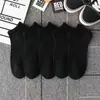 Calcetines de Algodón Blancos Completos al por Mayor, Bajos, Antideslizantes, Resistentes a los Olores, Calcetines Unisex, Calcetines Cortos de Color Sólido Negro y Blanco de Verano, Invisibles