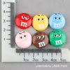 Accesorios de Resina DIY Pasador Pegamento Cremoso Divertido m Bean Funda para Teléfono Móvil Accesorios de Caramelo Pasador de Expresión Material para Accesorios de Cabello