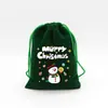 En stock Bolsa de Regalo de Dulces Navideños Bolsillo Paquete de Franela Regalo de Navidad Seguro Bolsa para Frutas Bolsa de Empaque para Almacenamiento de Snacks
