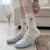 Meias Finas Vazadas de Tubo Soltas para Primavera e Verão, Absorventes de Suor, Respiráveis, com Ursinho Rosa, Estilo Girly, Meia-Calça Média para Mulheres