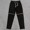 Jeans Ins de Estilo Americano High-Street Oscuro Nicho Personalidad Cremallera Pierna Recta Estilo Perezoso Estilo Harajuku Alta Gama Ins