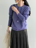 Então 4 Lã Estilo Coreano Preguiçoso Solto Emagrecedor Gola Redonda Tricô Feminino Simples Pulôver Suéter de Manga Longa Y1614