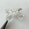 Arroz Branco Transparente Galvanizado Gravata Borboleta diy Caso Do Telefone Móvel Cola Soltando Acessórios de Jóias abs Imitação Pérola Arco