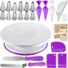 Amazon Juego de Base Giratoria para Pasteles de 71 Piezas, Boquillas Decoradoras de Crema para Pasteles, Raspador de Crema, Manga Decoradora de TPU