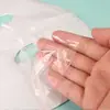 Pegatinas de Mascarilla Facial Desechables 100 Piezas Envoltura Plástica Facial de PE Papel de Máscara Plástica Ultrafina para Salón de Belleza DIY Venta al por Mayor