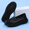 Zapatos de Enfermera con Amortiguación de Aire para Mujer para Todas las Estaciones, Piel Genuina, Suela Gruesa Antideslizante, Suela Plana, Suela Suave, Transpirables, de Trabajo, Médicos para Mujer, Una Pieza, Envío Directo