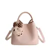 Bolso Minimalista y Sofisticado Tipo Cubo para Mujer, Novedad Principios de Primavera 2026 Estilo Crema Lujo Ligero Versátil Cruzado Bolso Madre-Hija