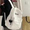 Mochila Simples e Versátil Estilo Ins Transfronteiriça para Estudantes Femininas, Mochila de Grande Capacidade Atacado, Mochilas Escolares para Ensino Médio e Fundamental com Alto Valor Estético