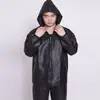 Ropa de Cuero Impermeable a Prueba de Aceite para Hombre Conjunto de Pantalones de Cuero Ropa para Reparación de Automóviles Productos Acuáticos Lavado de Autos Ropa de Cuero Resistente al Desgaste Conjunto de Ropa de Trabajo para Protección Laboral