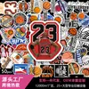 50 Adesivos Culturais e Criativos de Basquete, Elementos Personalizados da NBA, Capas de Celular, Malas, Adesivos Decorativos à Prova d'Água Atacado