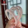 Pulsera de jade afgano con raíz de loto de hielo, color rosa, para mujer. Suministro directo al por mayor.