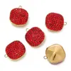 Colgante Cuadrado de Acero Inoxidable con Puntos de Diamante Colores Vivos Cubo de Azúcar de Diamante Colgante Pequeño Accesorios para Collares Hechos a Mano DIY Colgante Venta al por Mayor