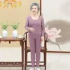 Traje de ropa interior térmica de terciopelo para mujer, invierno, forrado de polar, autocalentable, doble cara, de terciopelo, nuevos pantalones largos sin costuras, otoño e invierno