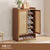 Sapateira Multicamadas para Entrada de Casa, Grande Capacidade, Armário de Sapatos Respirável para Corredor, Armazenamento Integrado, Montado na Parede, Estilo Creme, Modelo Novo para Entrada