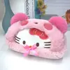 Estuche de lápices de peluche con forma de perro Yugui, niña, corazón, estudiante japonesa, Melody Coolomi, bolsa de almacenamiento de papelería