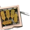 Oro Puro 999 Oro 2mg Pegatinas para Teléfono que Atraen la Fortuna Regalos de Año Nuevo Regalos de Empresa Venta al por Mayor Tarjeta de Oro Pegatinas para Refrigerador Regalos