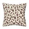 Funda de Almohada Corta de Felpa con Textura de Estampado de Leopardo Abstracto Funda de Almohada Decorativa para el Hogar Funda de Cojín para Sofá de Sala de Estar