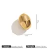 Aço Inoxidável Banhado a Ouro 18K Irregular Forma Especial Perfurado Contas DIY Pulseira Colar Brincos Acessórios de Joias Atacado