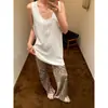 Pantalones de pijama con estampado de leopardo perezoso para mujer, Nuevo estilo Verano 2026, Tallas grandes, Pantalones largos casuales para casa, caminar, relajados y cómodos