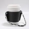 Venta Caliente Transfronteriza Cubierta de Taza de Cuero Portátil Cubierta de Taza para Batido de Té con Leche Empaque Exterior de Taza de Café Portátil con Aislamiento Térmico