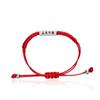 Pulsera Grabada de Acero Inoxidable con Cierre de Posicionamiento, Pulsera Trenzada de Hilo Rojo con Cierre de Posicionamiento, Pulsera Grabada