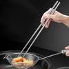 Palillos Largos de Acero Inoxidable 304 Palillos para Fideos Lo Palillos Fritos Palillos Extra Largos Palillos de Metal para Hot Pot 36CM